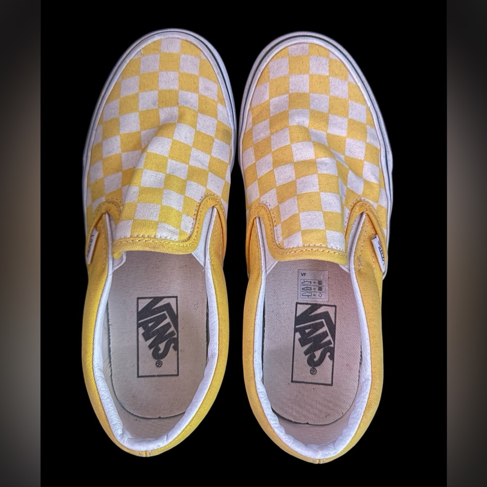 Vans Yellow and White Women's Sneakers